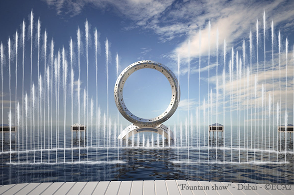 fountain show design in Dubai by ECA2